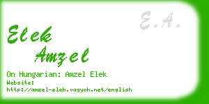 elek amzel business card